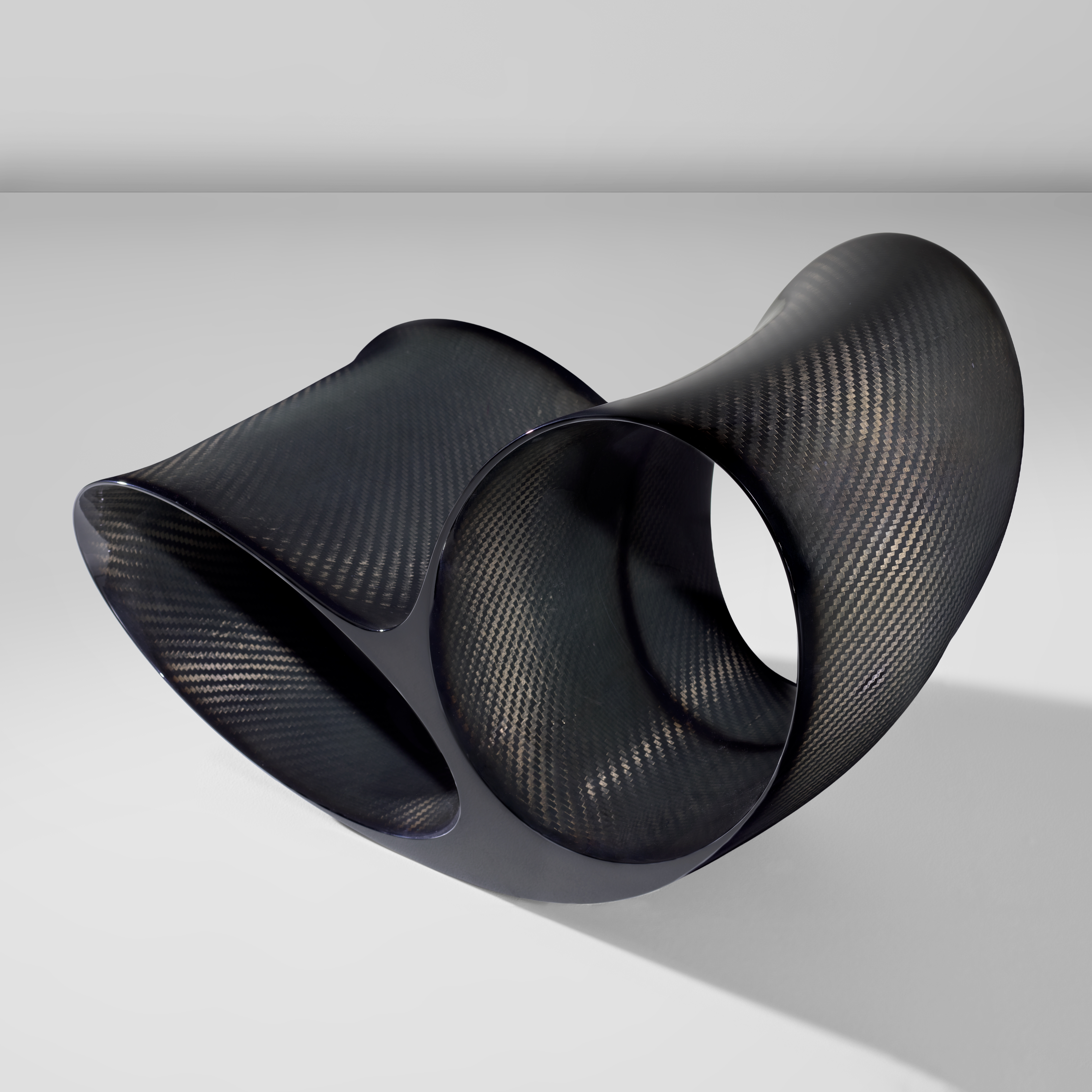 Artwork by Ron Arad, Oh Void 2', from the 'Paperwork' series, Made of Carbon fiber, Nomex resin-impregnated paper