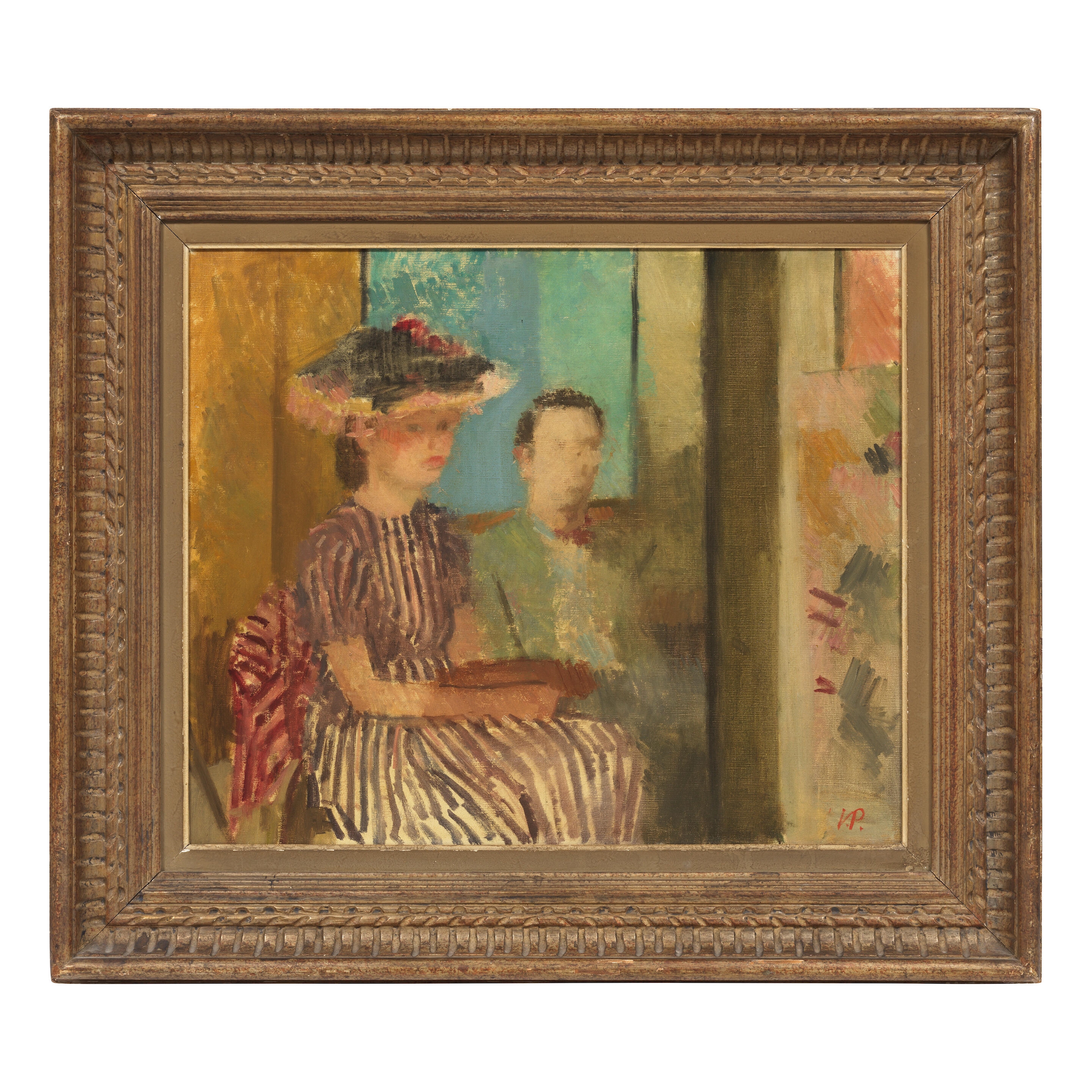 Artwork by Victor Pasmore, The Painting Lesson 50.8 x 61 cm. (20 x 24 in, Made of oil on canvas