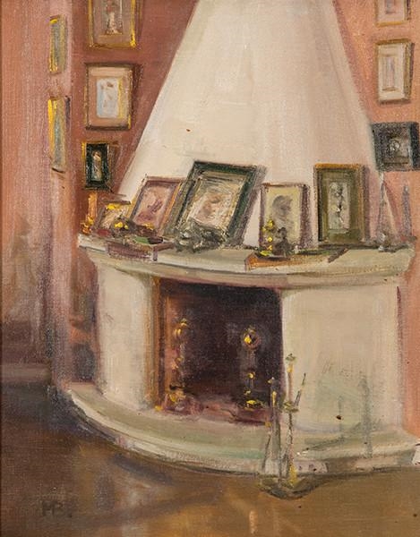 Artwork by Maruja Bardasano, Interior, Made of Óleo sobre tela encolado a cartón