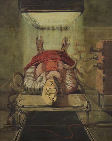 Artwork by José Parades Jardiel, Han contado todos mis huesos, Made of oil on canvas