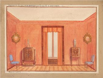 Proyecto para salón de señoras para la casa de D. Juan March - Deogracias Magdalena