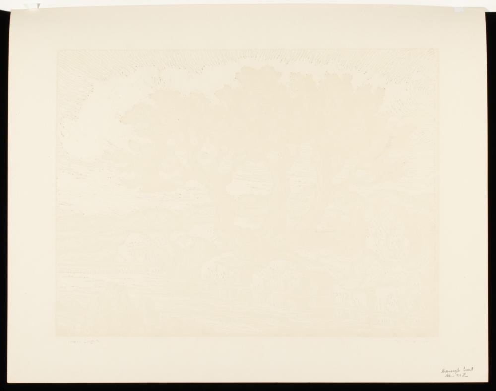 Artwork by Birger Sandzén, In the Foothills, Made of Linocut