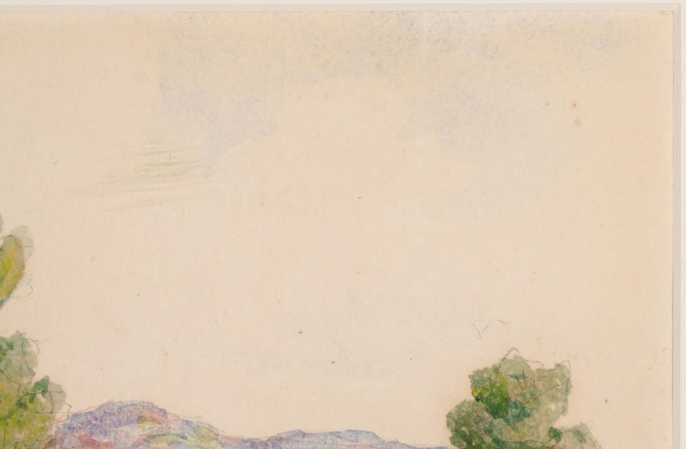Artwork by Birger Sandzén, Glimpse of Smoky River, Made of Watercolor