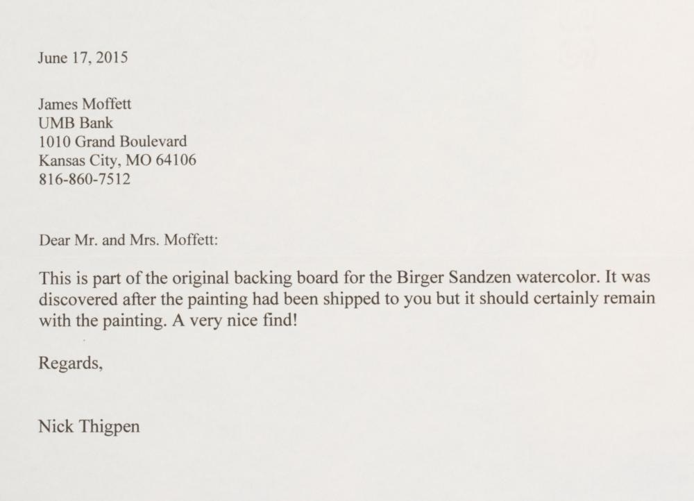 Artwork by Birger Sandzén, Glimpse of Smoky River, Made of Watercolor