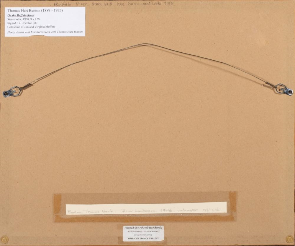 Artwork by Thomas Hart Benton‏, OZARKS WATERCOLOR STUDY, Made of Watercolor