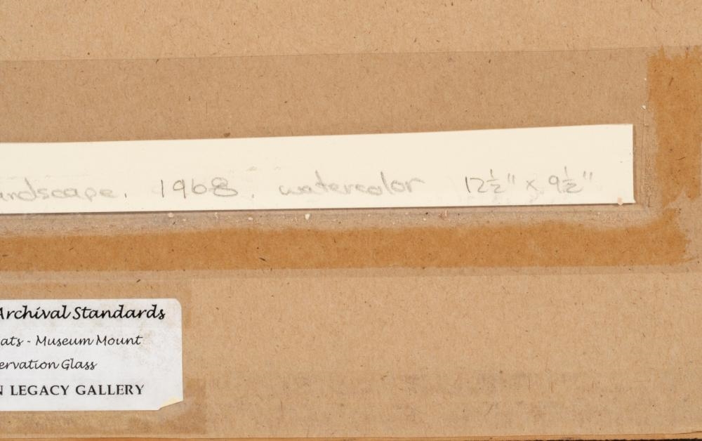 Artwork by Thomas Hart Benton‏, OZARKS WATERCOLOR STUDY, Made of Watercolor