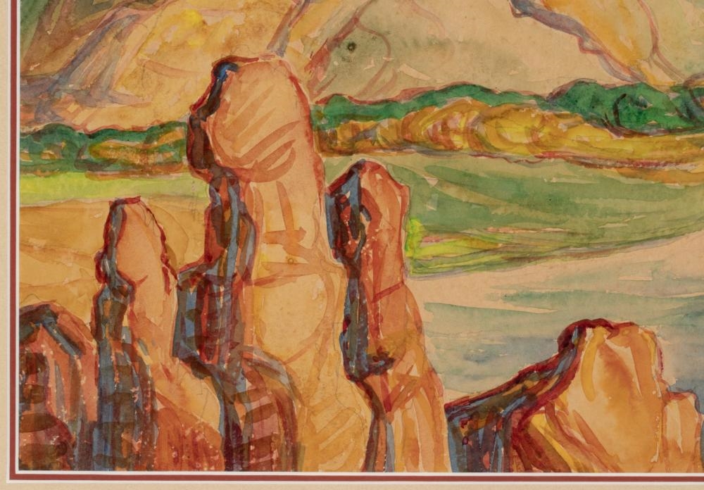 Artwork by Birger Sandzén, Untitled, Made of Watercolor