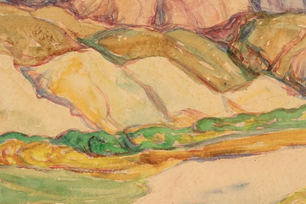 Artwork by Birger Sandzén, Untitled, Made of Watercolor