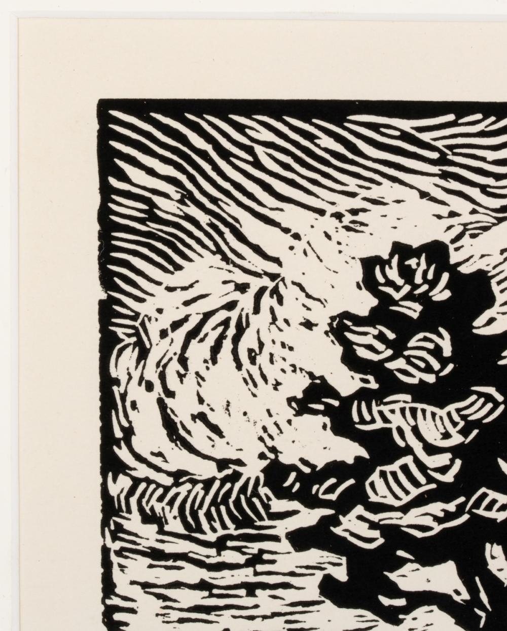 Artwork by Birger Sandzén, Colorado Stream, Made of Linocut