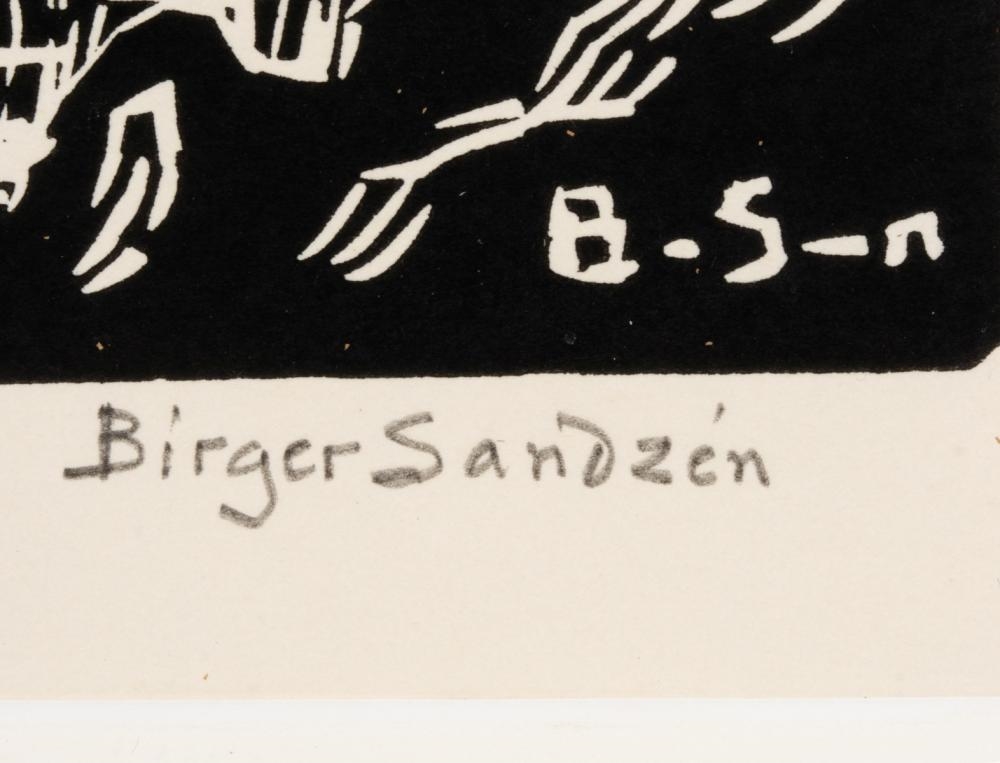 Artwork by Birger Sandzén, Colorado Stream, Made of Linocut