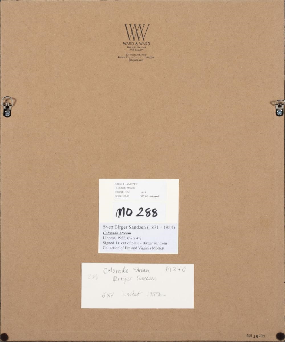 Artwork by Birger Sandzén, Colorado Stream, Made of Linocut