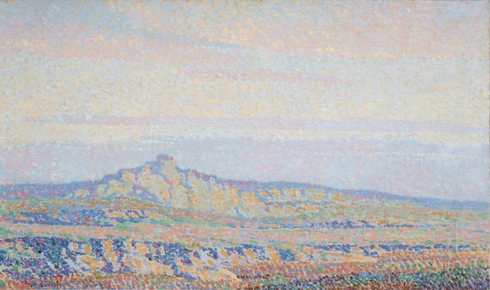 Artwork by Birger Sandzén, Western Kansas Late Evening, Made of Oil On Canvas