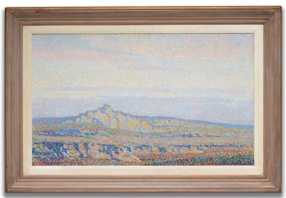Artwork by Birger Sandzén, Western Kansas Late Evening, Made of Oil On Canvas
