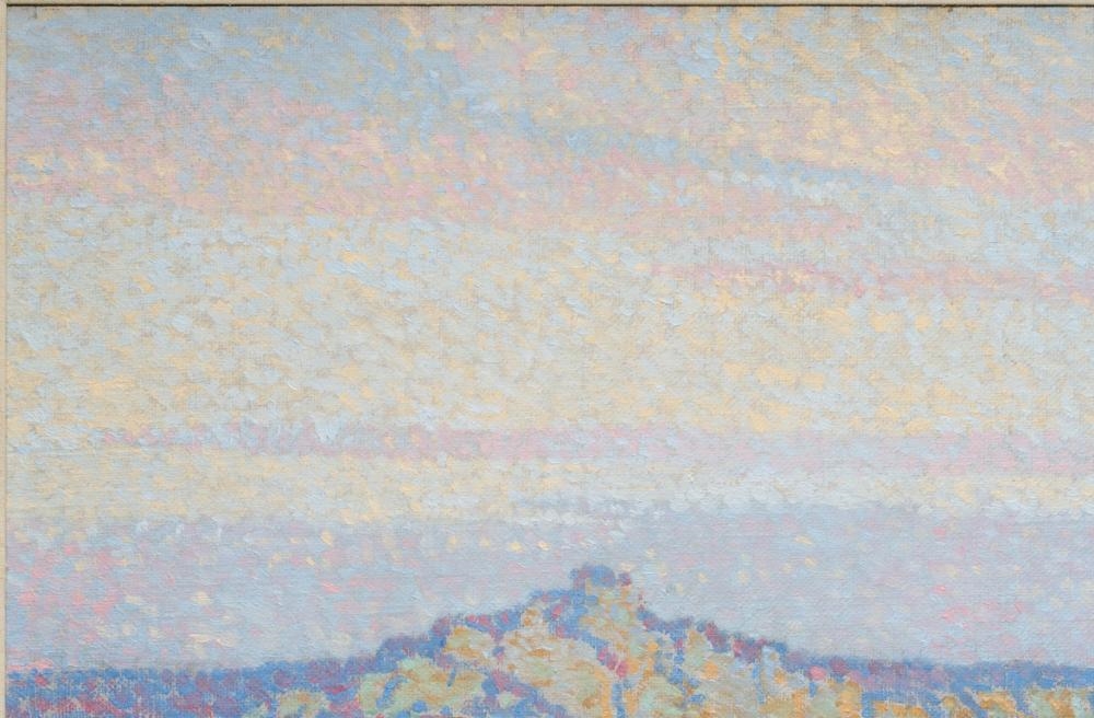 Artwork by Birger Sandzén, Western Kansas Late Evening, Made of Oil On Canvas