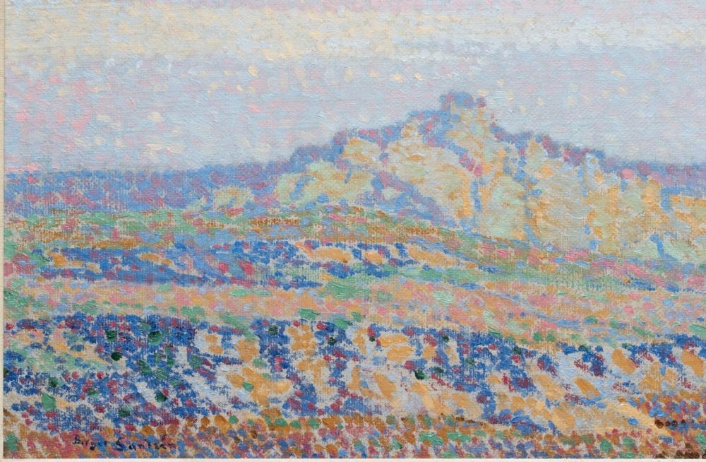 Artwork by Birger Sandzén, Western Kansas Late Evening, Made of Oil On Canvas