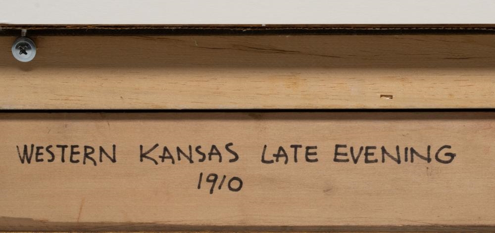 Artwork by Birger Sandzén, Western Kansas Late Evening, Made of Oil On Canvas