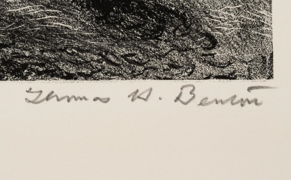 Artwork by Thomas Hart Benton‏, West Texas, Made of Lithograph