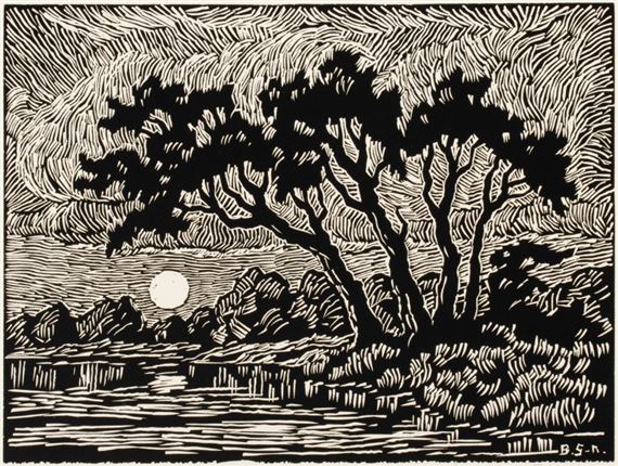 Smoky River at Twilight by Birger Sandzén, 1928