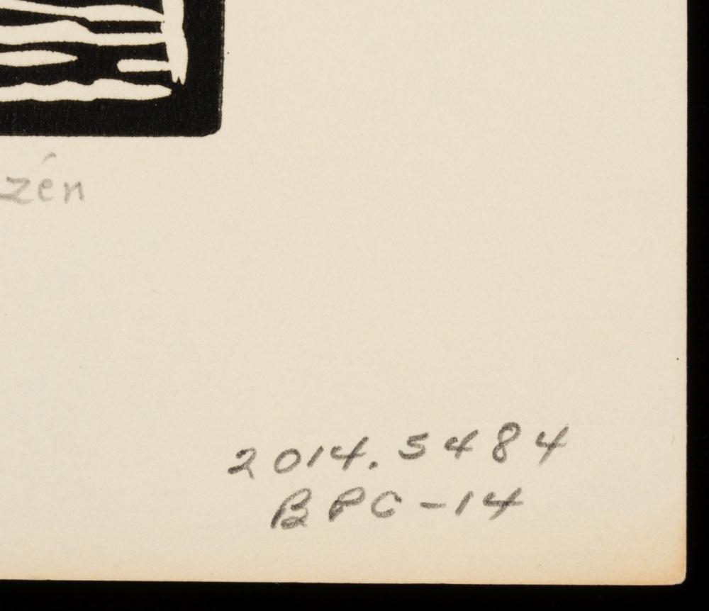 Artwork by Birger Sandzén, Sunflowers, Made of Linocut