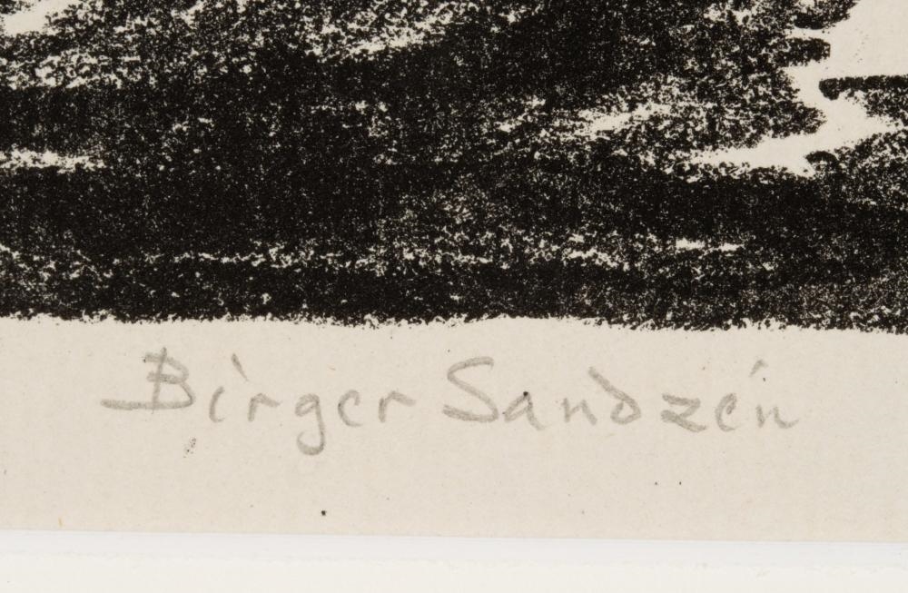 Artwork by Birger Sandzén, In the Black Canyon, Made of Lithograph