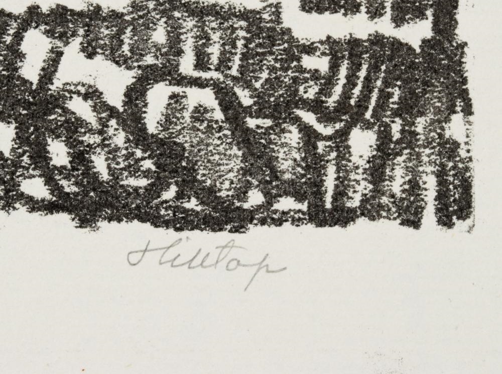 Artwork by Birger Sandzén, Hilltop, Made of Lithograph