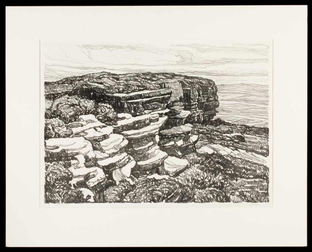 Artwork by Birger Sandzén, Hilltop, Made of Lithograph