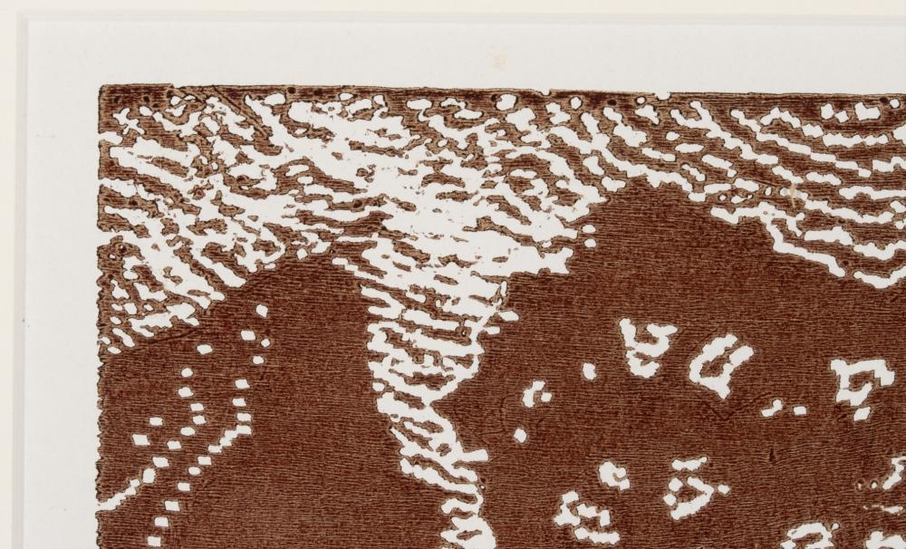 Artwork by Birger Sandzén, Nocturne, Made of Woodblock