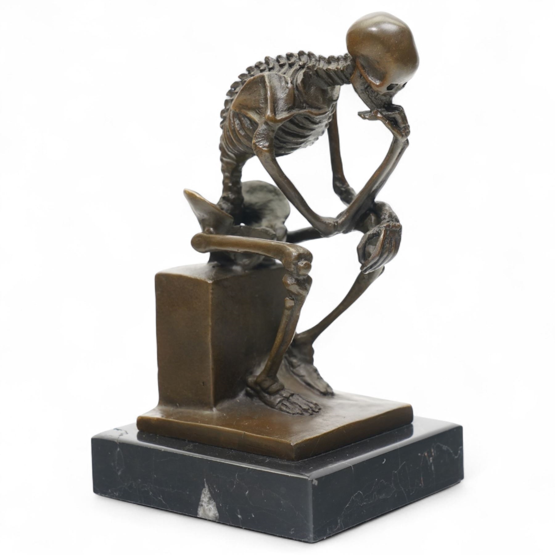 Artwork by Miguel Fernando López (Milo), The Thinker, Made of Bronze