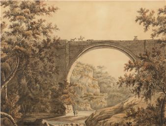 Landscape with figures - Giuseppe Pietro Bagetti