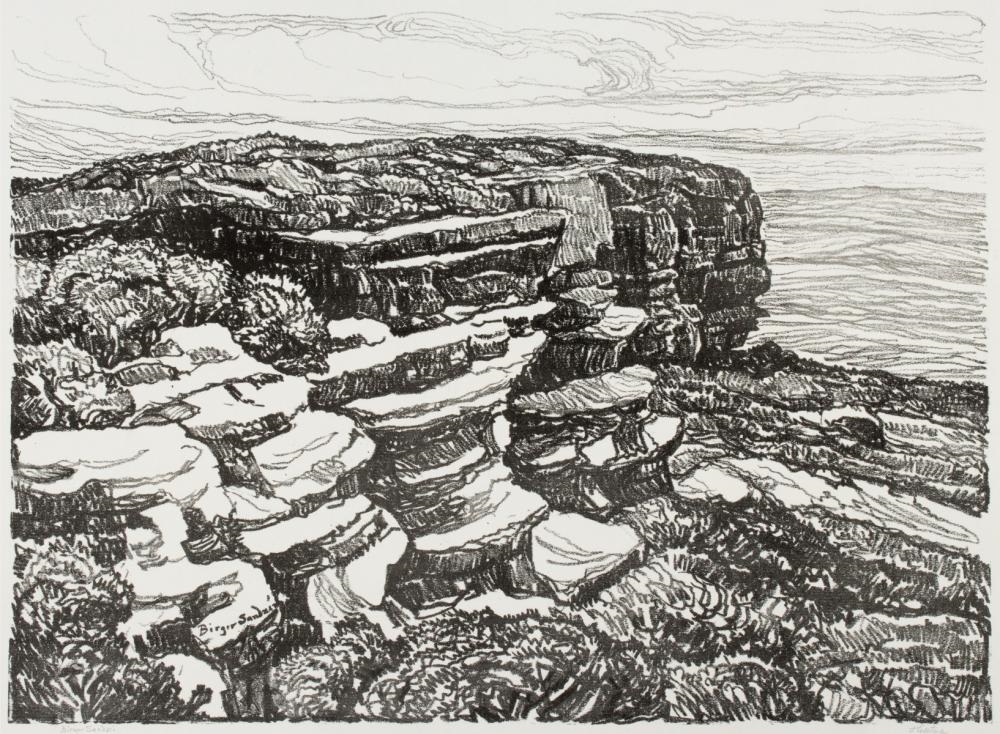 Artwork by Birger Sandzén, Hilltop, Made of Lithograph