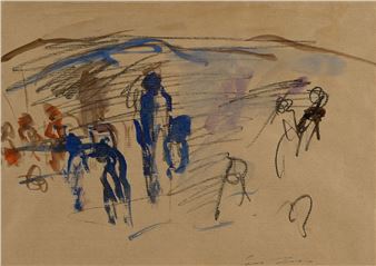 Paesaggio con figure - Ernesto Treccani