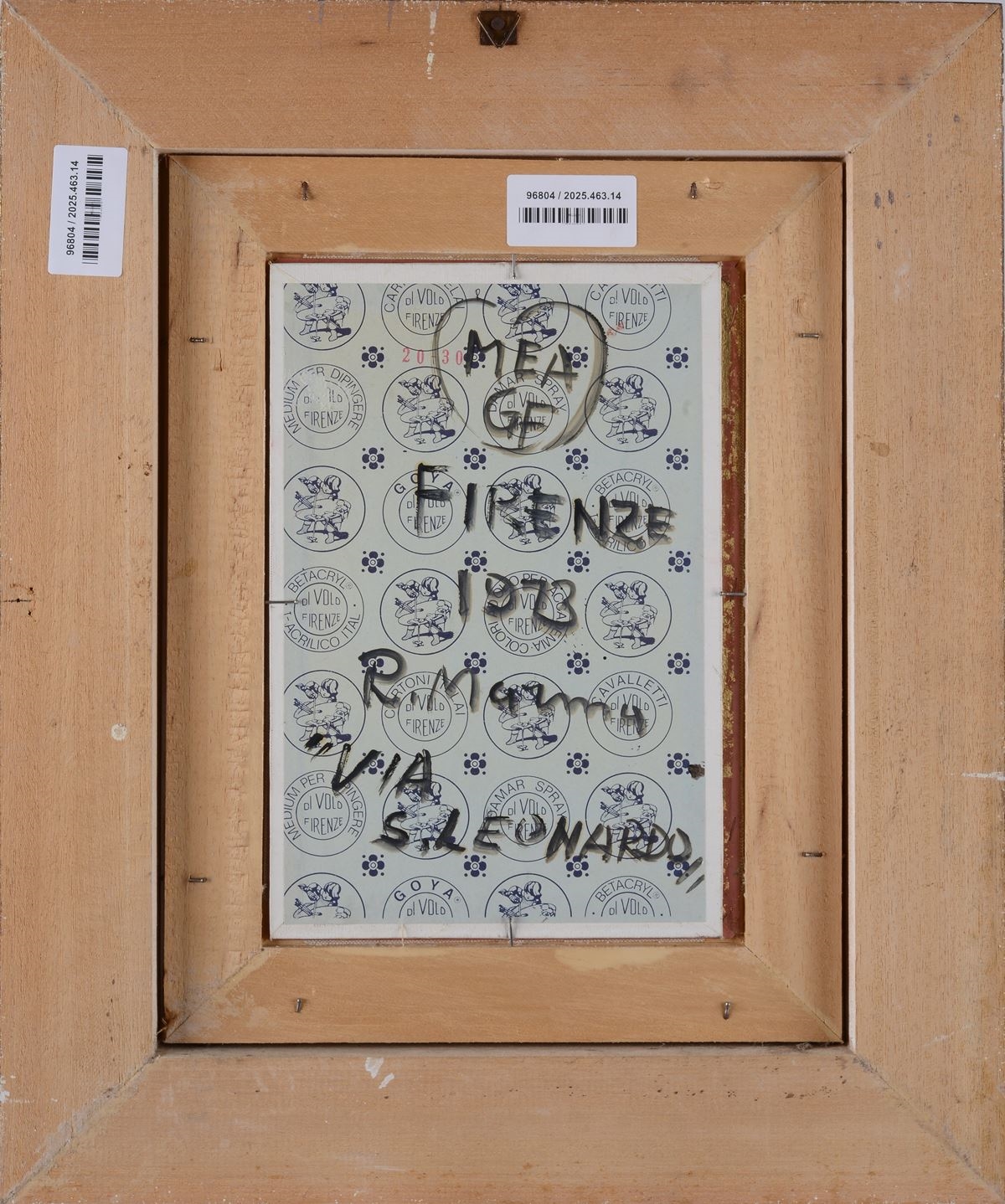 Artwork by Rodolfo Marma, Via San Leonardo, Made of oil on canvas cardboard