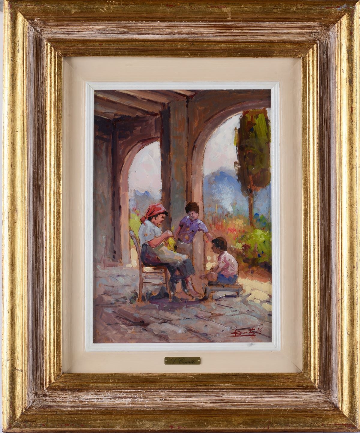 Artwork by Loris Centelli, Racconti, Made of oil on masonite