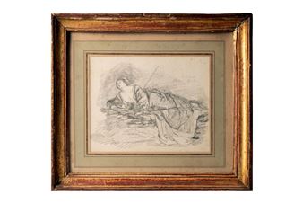 Detail study after La Mort de Didon