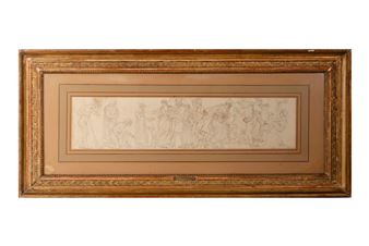 Study for a frieze of ancient Greek shepherds and peasants - Alexandre-Évariste Fragonard