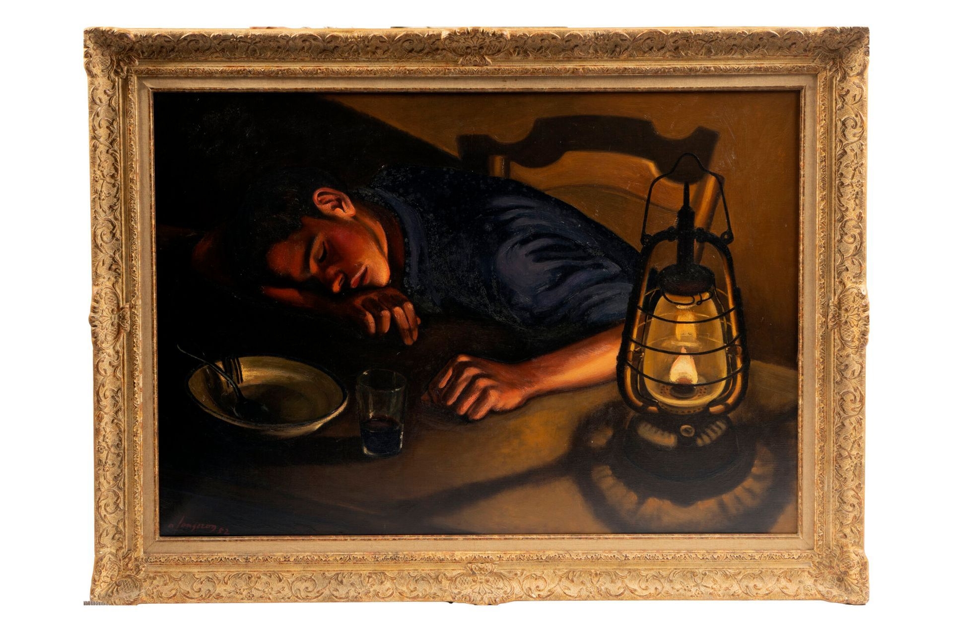 Artwork by André Fougeron, The Sleeping Farmhand, Made of Oil On Canvas