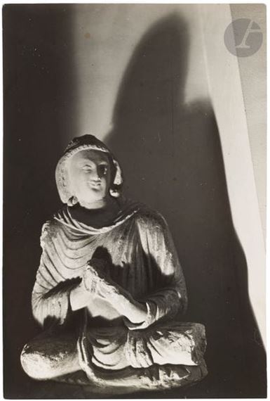 Smiling Seated Buddha in Monastic Cloak