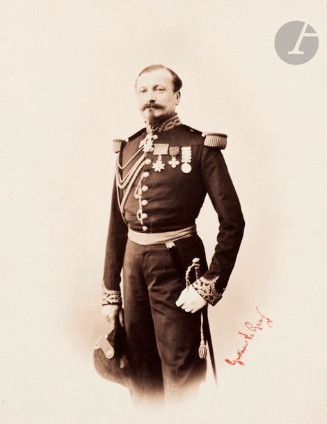 Artwork by Gustave le Gray, Memories of the Châlons camp to General Manèque, Made of Albumen Prints From Collodion Glass Negatives