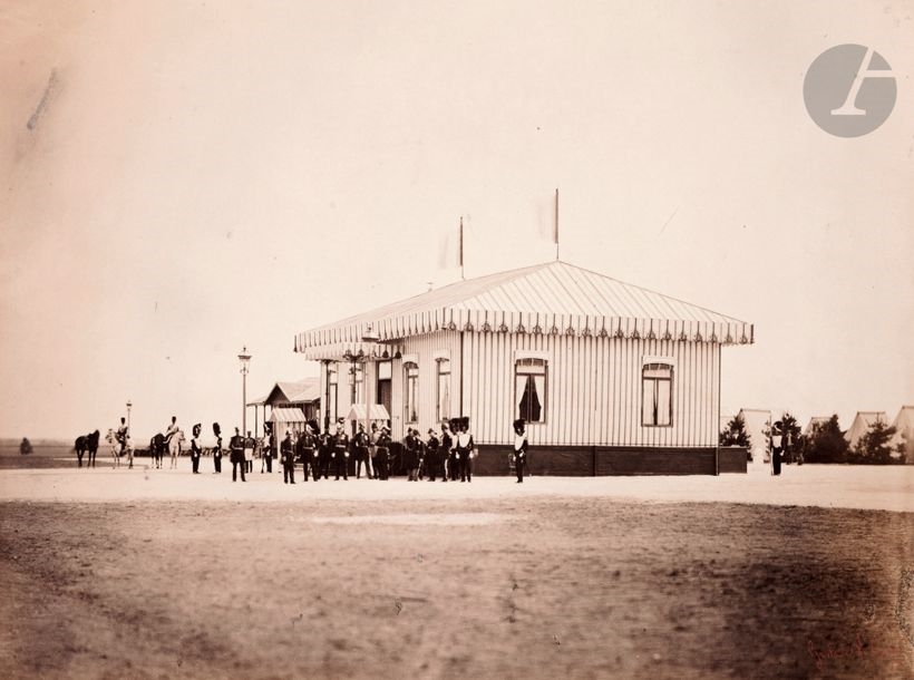 Artwork by Gustave le Gray, Memories of the Châlons camp to General Manèque, Made of Albumen Prints From Collodion Glass Negatives