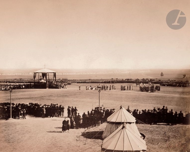 Artwork by Gustave le Gray, Memories of the Châlons camp to General Manèque, Made of Albumen Prints From Collodion Glass Negatives