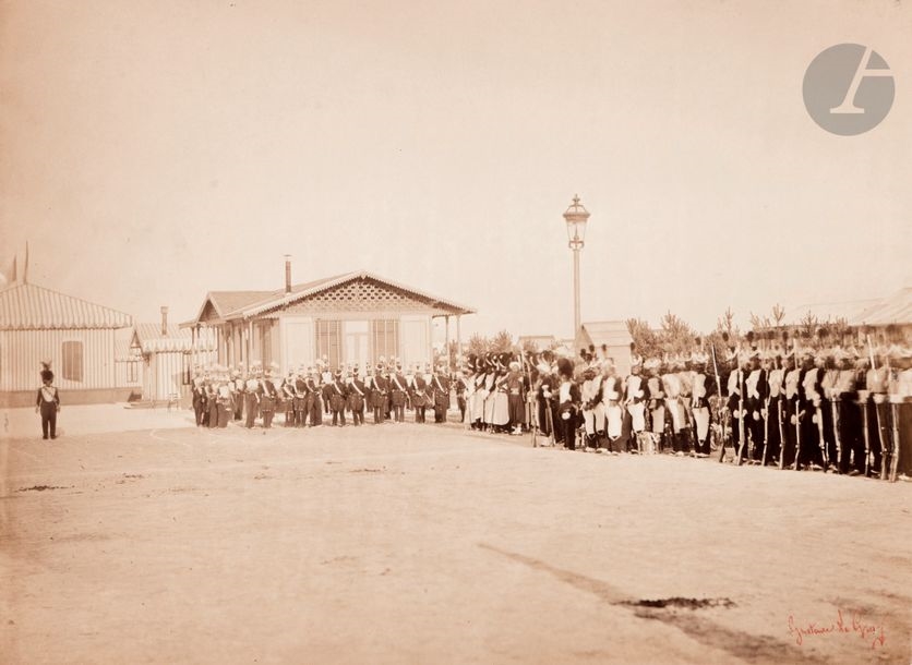 Artwork by Gustave le Gray, Memories of the Châlons camp to General Manèque, Made of Albumen Prints From Collodion Glass Negatives