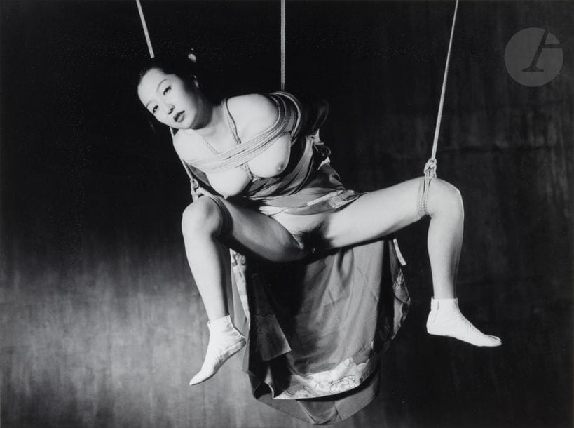 Artwork by Nobuyoshi Araki, Untitled [Bondage - Suspended Woman, Made of Silver Print