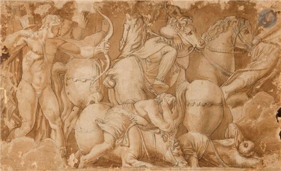 Copy of a motif from the Trajan column - Italian School, 16th Century