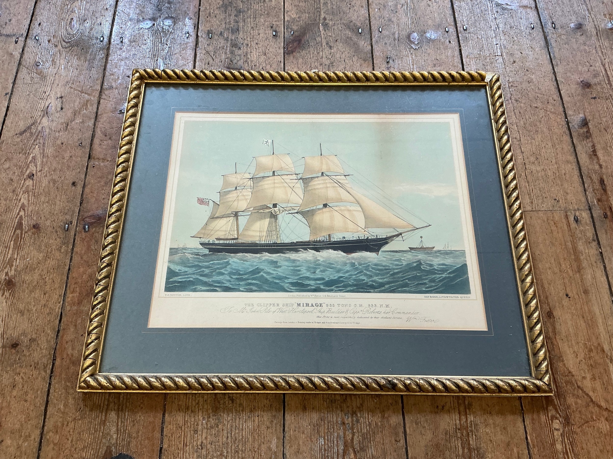 Thomas Goldsworth Dutton | A Victorian Coloured Print of the Clipper ...