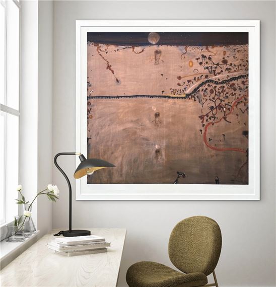 Night Train and Owls by John Olsen