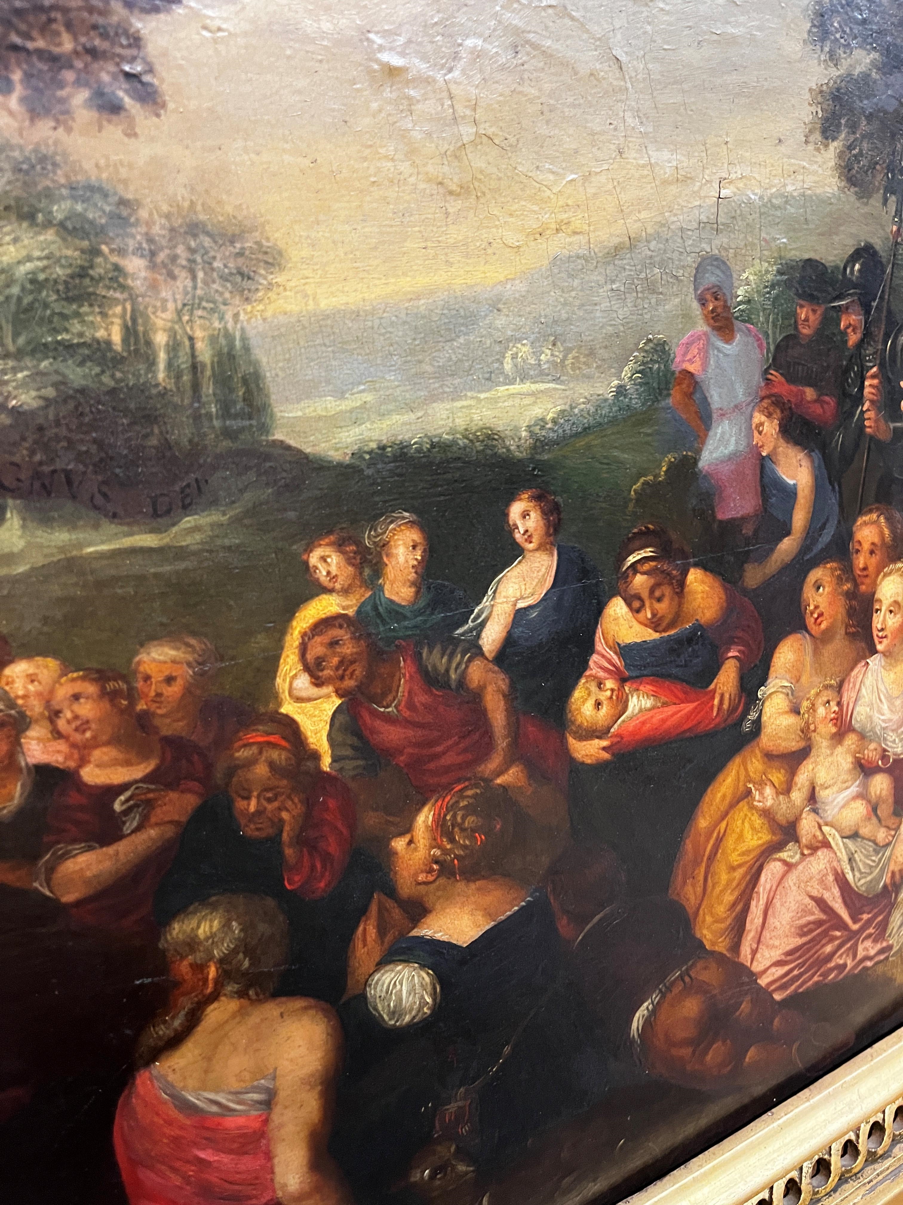 Artwork by Otto van Veen, St John the Baptist preaching in the wilderness, Made of Oil On Panel