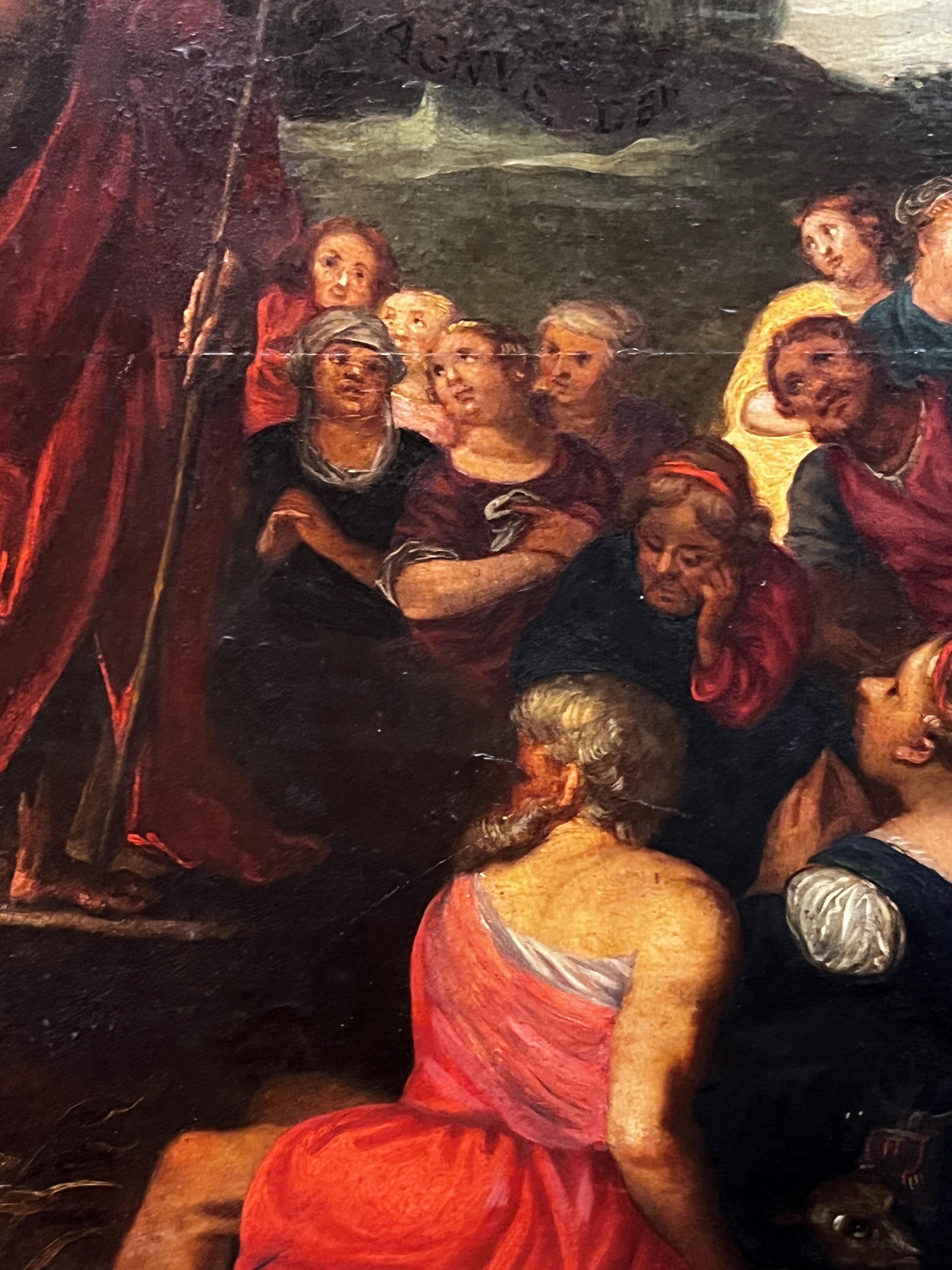 Artwork by Otto van Veen, St John the Baptist preaching in the wilderness, Made of Oil On Panel