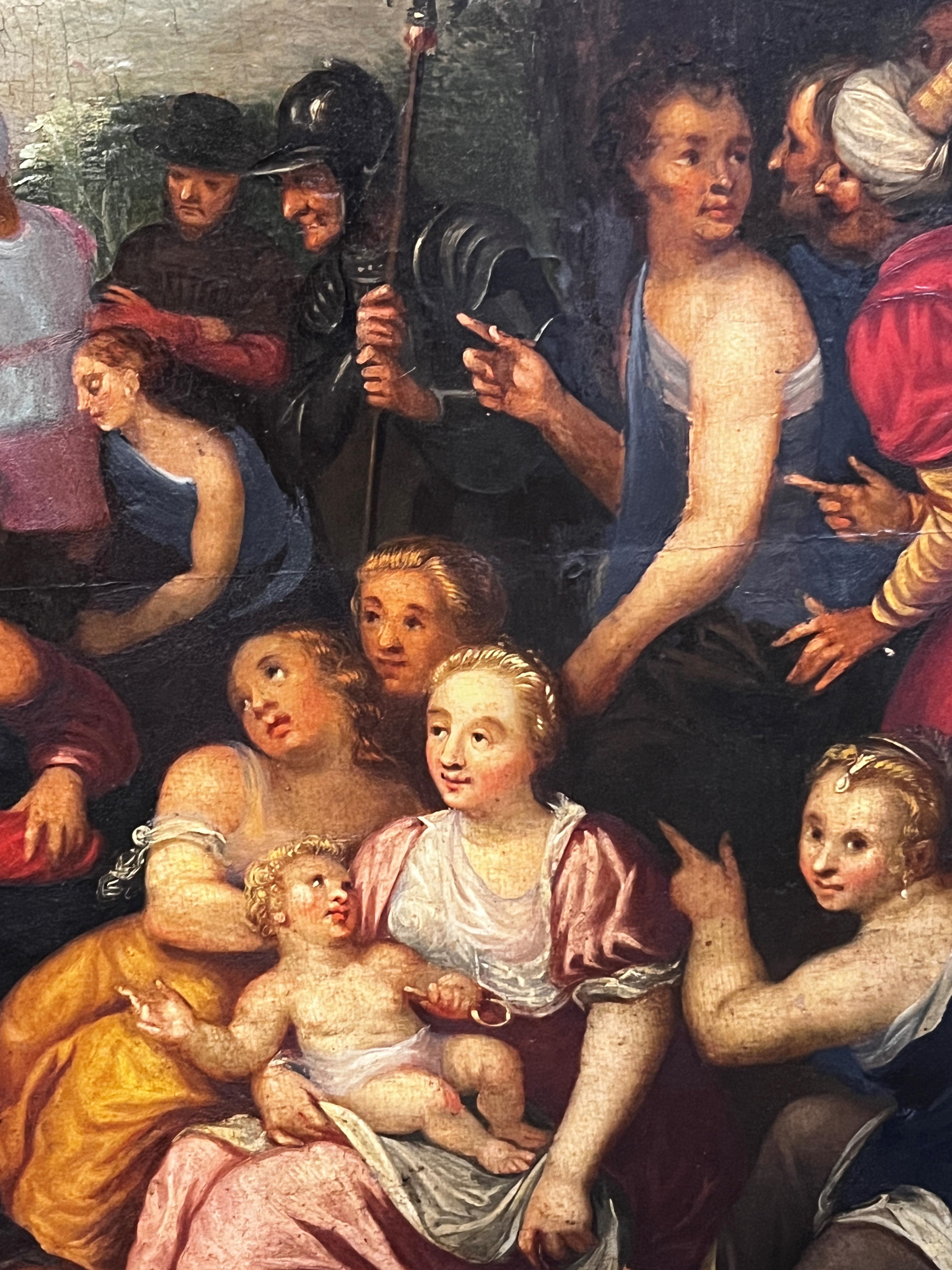 Artwork by Otto van Veen, St John the Baptist preaching in the wilderness, Made of Oil On Panel