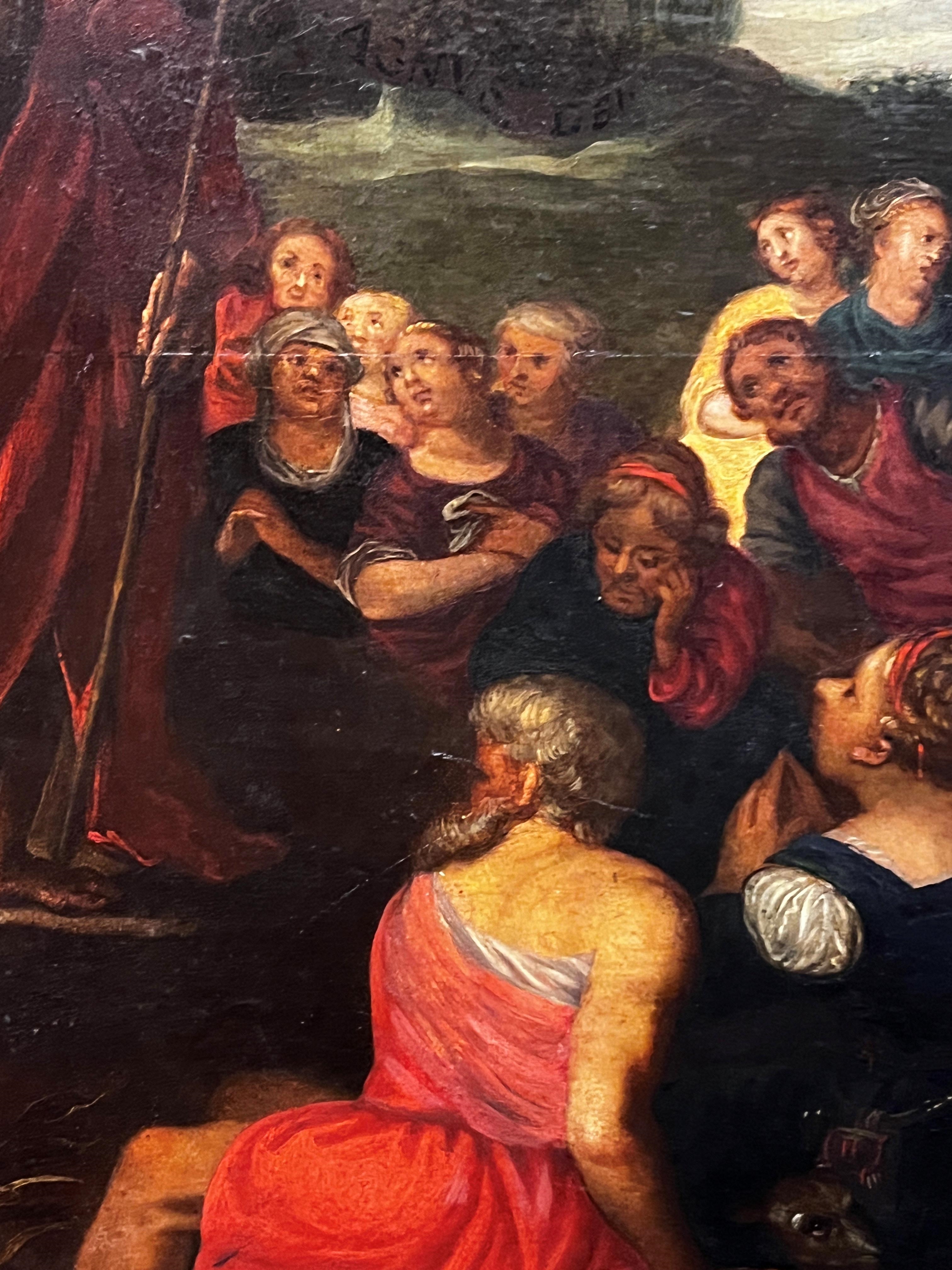 Artwork by Otto van Veen, St John the Baptist preaching in the wilderness, Made of Oil On Panel