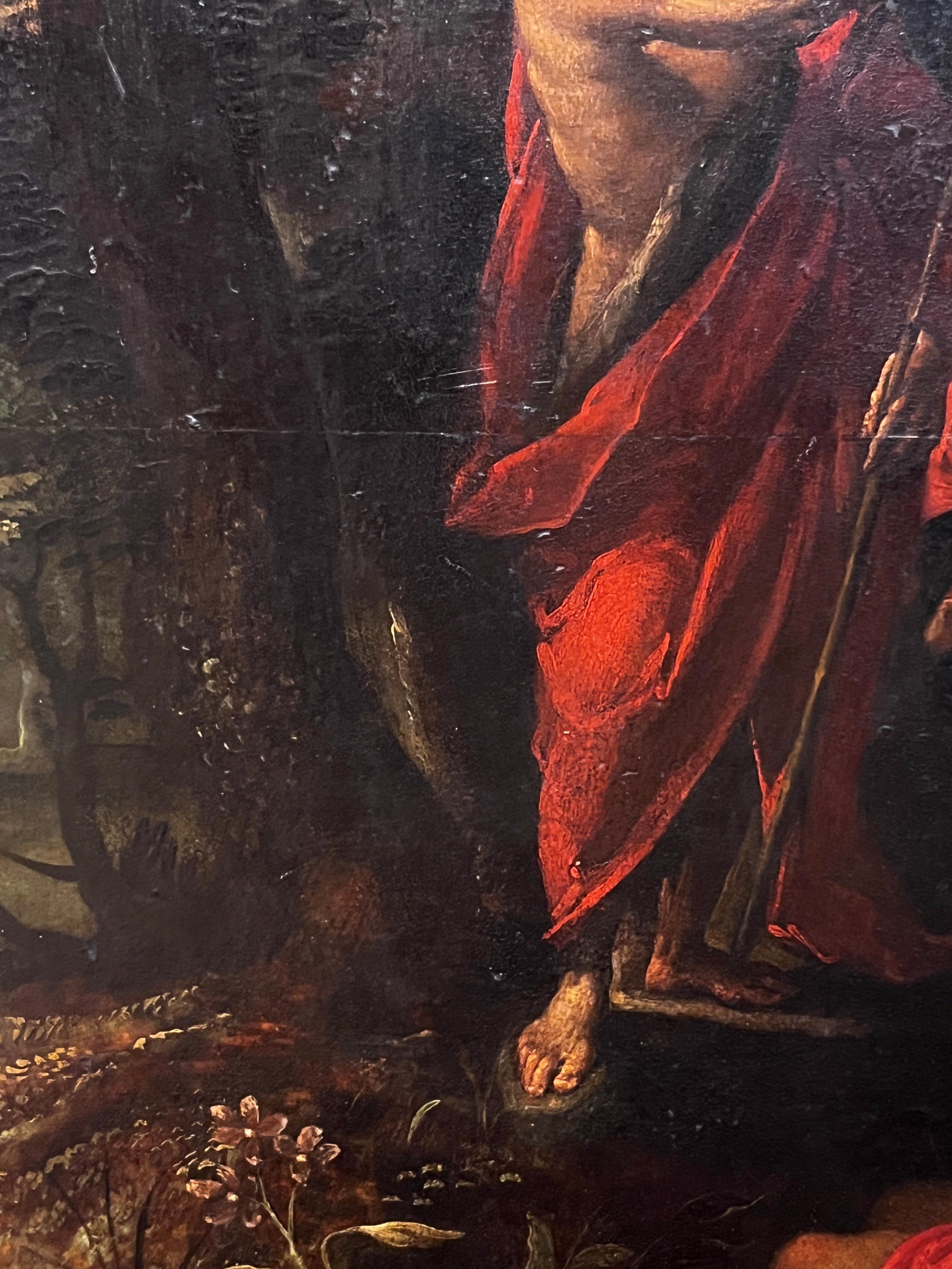 Artwork by Otto van Veen, St John the Baptist preaching in the wilderness, Made of Oil On Panel